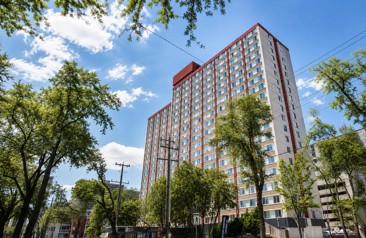 Garneau Towers on 111 Street in Garneau, Edmonton