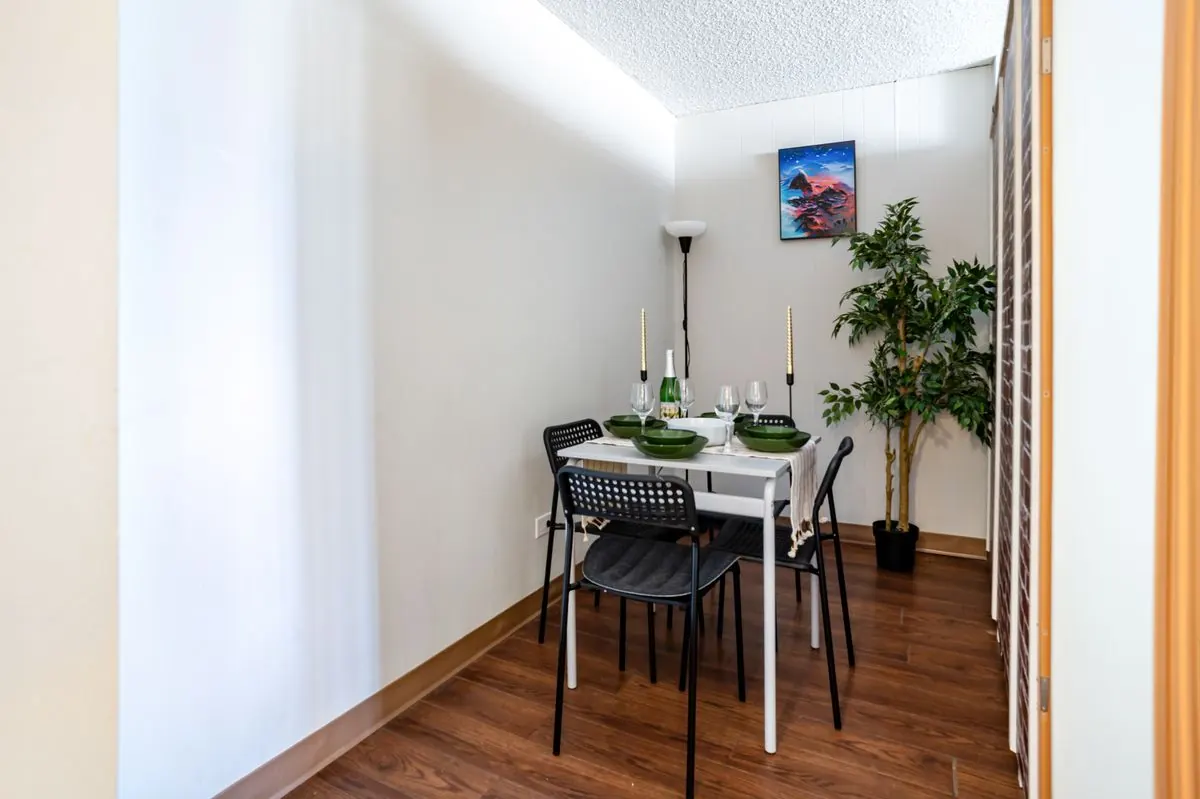 Dining and living area