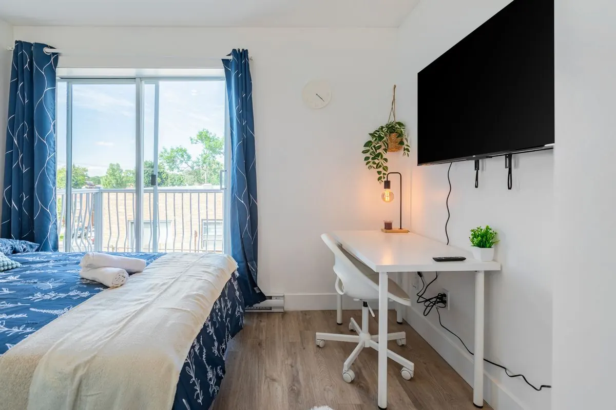 A Flex Balcony room and its sliding door